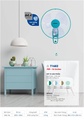 Quạt Treo Tường 1 Dây Senko T1682 - Xanh Ngọc, Kem Môn, Kem Cốm, Kem Nâu