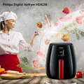 Philips HD9238 Air Fryer - 2.2L, Hitam & Perak