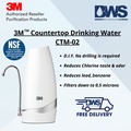 3M CTM-02 Sistem Penapis Air Meja (Water Purifier) - 1 Tahun Jaminan, Teknologi Karbon Blok Tinggi Kecekapan