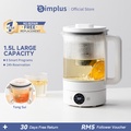 Simplus Health Pot 850W 1.5L Periuk Air Panas Elektrik Putih dengan Pengawal Suhu dan Fungsi Keep Warm