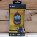 A4Tech D100 Mouse Gaming Tanpa Lubang Carbon Gray/Black