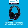 Logitech G733 LIGHTSPEED - Headset Gaming Wireless Over-ear, Hitam dan Putih