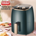 Riino FY203 Rapid Air Fryer 4L Jade Green - Pemanggang Udara Cepat dengan Teknologi Udara Cepat Lanjutan