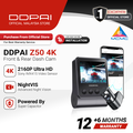 DDPAI Z50 4K Dash Cam GPS Front + Rear Camera 2.3" LCD 140° Field of View NightVIS