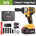 Ironhoof 388V Impact Wrench Baterai Brushless 20V, Torque Maksimal 600Nm