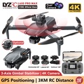 LYZRC L600 PRO MAX 3KM Jarak Drone Profesional EIS 4K HD Kamera Ganda 3-Axis Gimbal 360° Pengesan Halangan