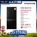 TCL ตู้เย็น 4 ประตู Free Builtin สีดำ รุ่น RT52GCCDB ขนาด 521 ลิตร