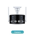 Hamrol 8MP 4K Dual-Lens Kamera IP Outdoor dengan AI Human Body Recognition dan Night Vision