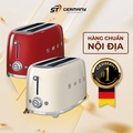 Toaster Smeg TSF02 - 2 Slot Stainless Steel & Plastik Warna Cream