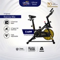 GINTELL X-Spinno Spinning Bike - Basikal Senam Hitam Kuning dengan Bluetooth Connection dan Virtual Exercise Environment