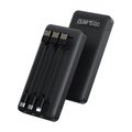KIVEE Power Bank 20000 mAh KV-PT211D - Hitam/Putih, Kapasitas Besar dengan Pengisian Cepat