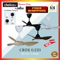 Deka CROX Kipas Angin 16-Inch Hitam dengan Remote Control dan Mod Penghemat Tenaga