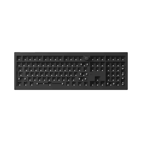 Keychron V6 Max คีย์บอร์ดไร้สายขนาดเต็ม 104 ปุ่ม สีดำ QWERTY (Zhuyin) รองรับ Bluetooth และ USB-C