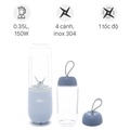 Máy xay sinh tố cầm tay mini Bear LLJ-D04B1, 350ml, Xanh/Trắng/Hồng