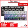 Aula F75 PRO - 75% Compact Mechanical Keyboard dengan RGB, PBT Keycap, dan 3 Mode Koneksi