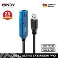 LINDY 5M Kabel USB 3.0 Active Extension Cable Extender Male to Female - Kabel Ekstensi USB 3.0