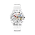 Swatch CLEARLY GENT นาฬิกาควอตซ์โปร่งใส 34 มม.