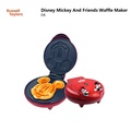 Russell Taylors D8 Disney Mickey And Friends Waffle Maker - Merah, 1300W, Non-Stick Coating