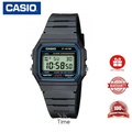 Casio F-91W-1DG Jam Tangan Digital Klasik Dengan Tali Resin Hitam