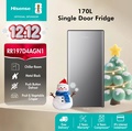 Hisense RR197D4AGN Peti Sejuk 1 Pintu Kapasiti 170L Warna Silver