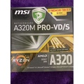 MSI A320M PRO-VD/S Motherboard AMD AM4 DDR4