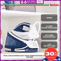 Tefal SV6116 Express Essential Steam Generator Iron - 2200W, 5.3 Bar Tekanan Uap, Kapasiti Tangki Air 1.4L, Biru & Putih