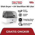 Polytron PDD 801UV Dish Sterilizer 80 Liter Rak Pengering Piring UV