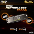 SSD RX7 SAPPHIRE PORTABLE 256GB - Penyimpanan Portabel USB 3.2 Type C