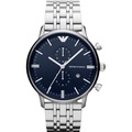 Emporio Armani AR1648 Jam Tangan Chronograph Pria Dengan Dial Biru Gelap dan Bahan Stainless Steel
