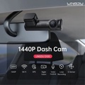 LINGDU D600 4K UHD Dash Cam Car DVR WiFi GPS Voice Control 24H Parking Monitor 150°FOV Night Vision