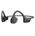 Aftershokz Titanium AS600CR - Tai nghe có mic đeo cổ, truyền âm qua xương, màu Đen/Cherry, IP55