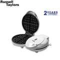 Russell Taylors WM-20 Belgian Waffle Maker - Putih, 300W, Non-Stick Coating