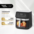 Russell Taylors Z9 3D Visible Window Digital Air Fryer XXL (9.5L) - Hitam