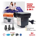 SPEEDS Pompa Angin Otomatis 020-21 untuk Kasur dan Perahu Karet
