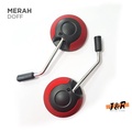 EMGI Scoopy Spion Motor Bulat Kaca Cembung - Hitam Glossy, Merah, Putih Mutiara