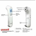 Yuwell YT-1 Termometer Infrared Non-Kontak untuk Dahi, 32-43°C ±0.2°C, LCD Backlight, Bateri AAA