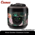 Cosmos CRJ-8228 Rice Cooker 2 Liter Hitam - Penanak Nasi Manual