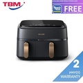 Philips NA352/00 Air Fryer 9L Kapasiti - Hitam dengan Pegangan Berwarna Tembaga