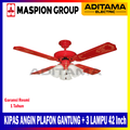 Maspion CF125 Kipas Angin Gantung Plafon 42 Inch 3 Lampu Ceiling Fan