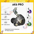 QKZ AK6 PRO In-Ear Monitor Earphone - 12mm Dynamic Driver, Passive Noise Reduction, Microfon Bawaan