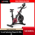 Yesoul S3 Spinning Bike - Hitam/Putih, 6.5kg Flywheel, Magnetron Resistance, 100kg Max User Weight