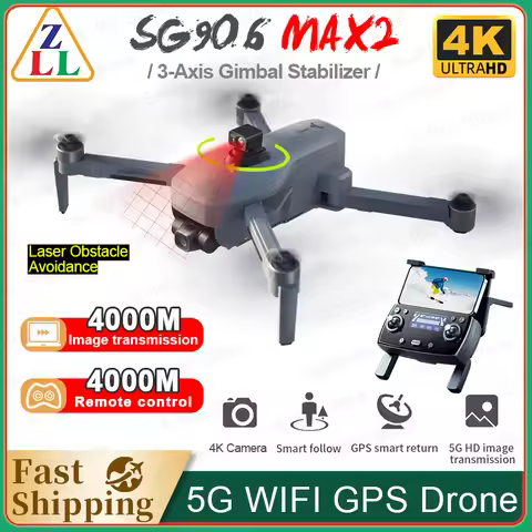 ZLL SG906 MAX2 GPS Drone 4K HD Kamera Dengan Pengelakan Halangan Laser 3-Axis Gimbal 5G WiFi