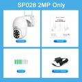 Srihome SP028 Kamera Keselamatan 1080P FHD WiFi CCTV IP66 Waterproof Night Vision Two-Way Voice