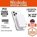 Mcdodo MC-069 Gopower 10000mAh Power Bank Digital Wireless