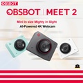 obsbot Meet 2 4K Webcam - Kamera Web AI untuk Komputer