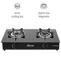 Bếp gas đôi Sunhouse MMB3569MT - Kính cường lực, màu đen, 2 đầu đốt tiết kiệm gas