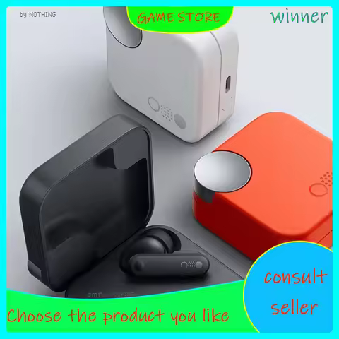 Nothing Ear CMF Buds - True Wireless Earbuds, 42dB ANC, IP54 Water-Resistant, Dark Grey, Orange, Light Grey, Night Black