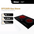 Riino DTC225 Cooker Induksi & Keramik 4200W (Hitam)