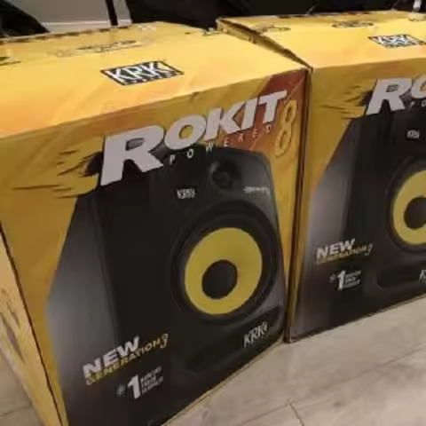 KRK ROKIT 8 G4 ลำโพงมอนิเตอร์สตูดิโอ ขนาด 8 นิ้ว สีดำ