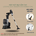 Máy hút bụi LocknLock ENV336BLK 400W - Cầm tay, lực hút mạnh, đa dạng đầu hút, màu trắng